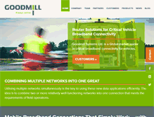 Tablet Screenshot of goodmillsystems.com